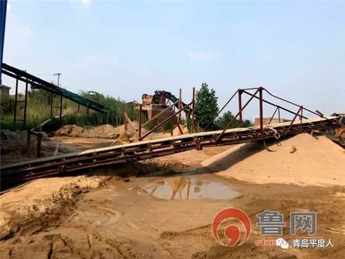 平度李園：村民舉報(bào)！記者取證后違規(guī)砂場(chǎng)被取締！(圖1)