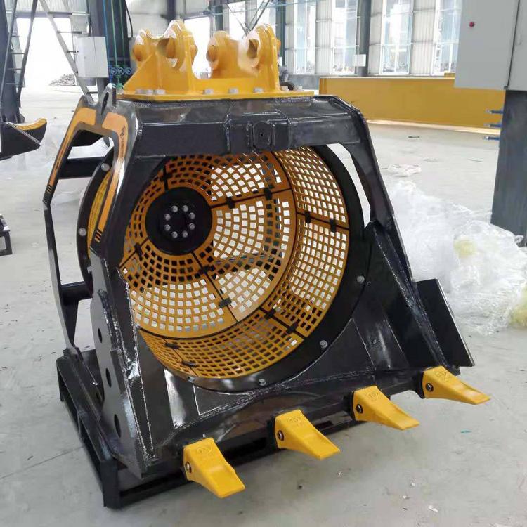 液壓I56合金鋼旋轉篩分斗Z4Z6挖掘機篩石器I872篩沙(圖2) 液壓I56合金鋼旋轉篩分斗Z4Z6挖掘機篩石器I872篩沙(圖2)