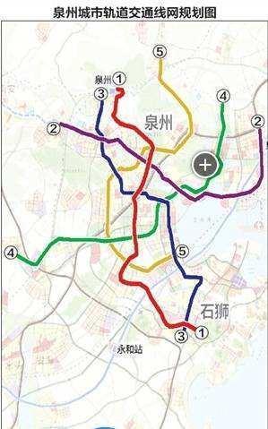 泉州快速軌道交通規(guī)劃：1號、2號、3號、4號、5號、6號線(圖26)