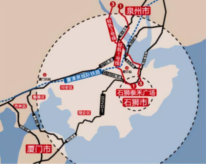 泉州快速軌道交通規(guī)劃：1號、2號、3號、4號、5號、6號線(圖28)