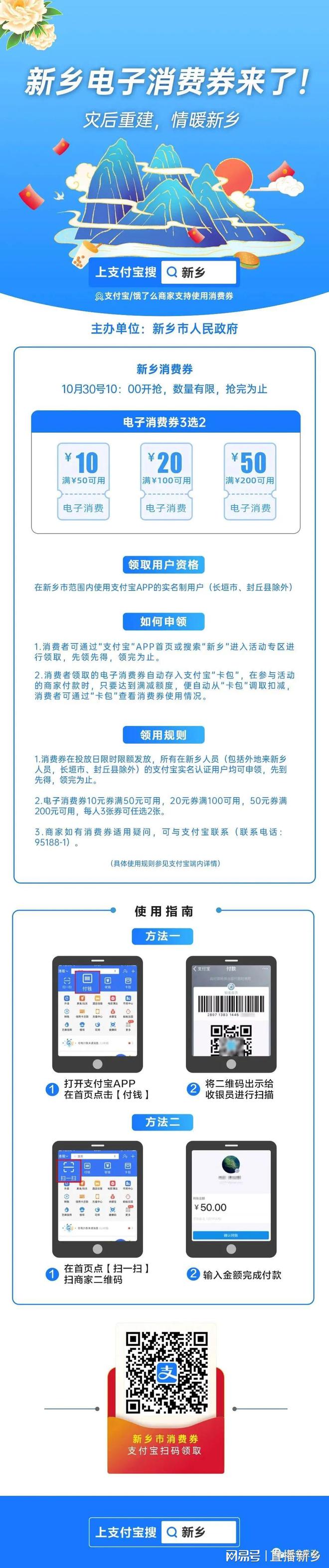 鬧鐘定好！第二期500萬元新鄉市政府消費券30日上午發放(圖2)